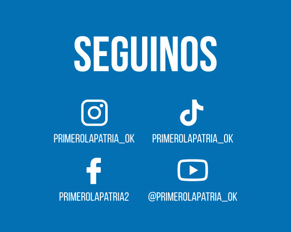 Seguinos en TikTok, Instragram, Facebook y Youtube